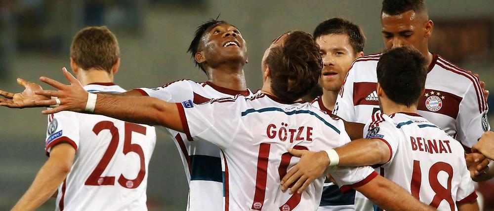 Tanz mit mir: Der FC Bayern beherrschte die Begegnung in Rom.