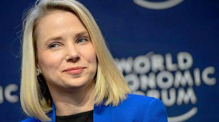 Zufrieden. Yahoo-Chefin Marissa Mayer kann endlich mal ordentliche Geschäftszahlen mitteilen. 