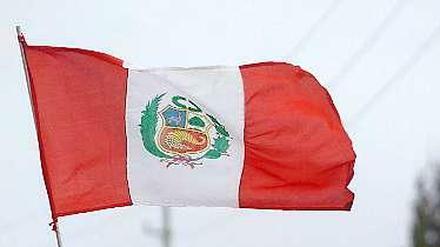 Die peruanische Flagge.