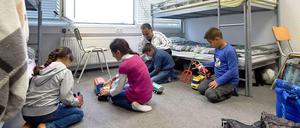 In einer Flüchtlingsunterkunft in Baden-Württemberg.