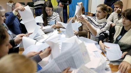 Stunde der Demokratie: die Auszählung in der Ukraine. 