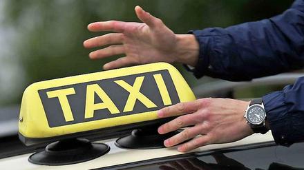 Ein Taxi in Berlin.