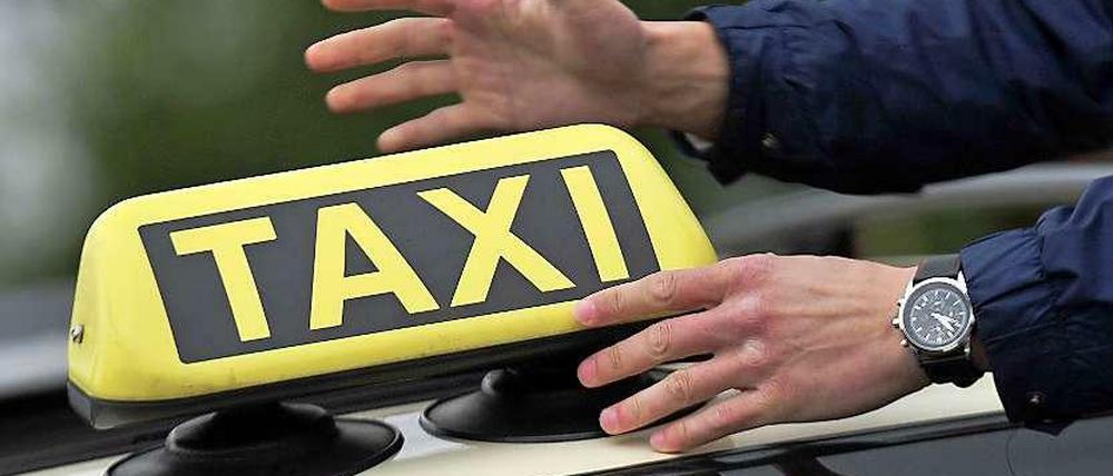 Ein Taxi in Berlin.
