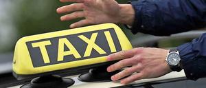Ein Taxi in Berlin.