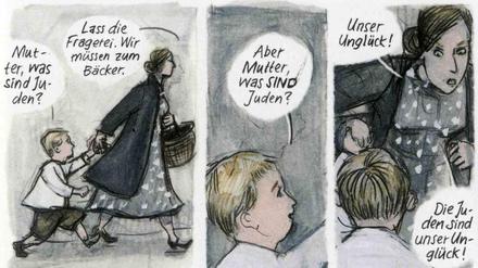 Augen zu und durch: Eine Seite aus "Irmina"