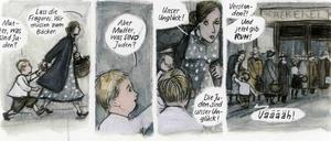 Augen zu und durch: Eine Seite aus "Irmina"