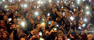 Die Protestlichter werden voraussichtlich und leider ausgehen in Ungarn. 