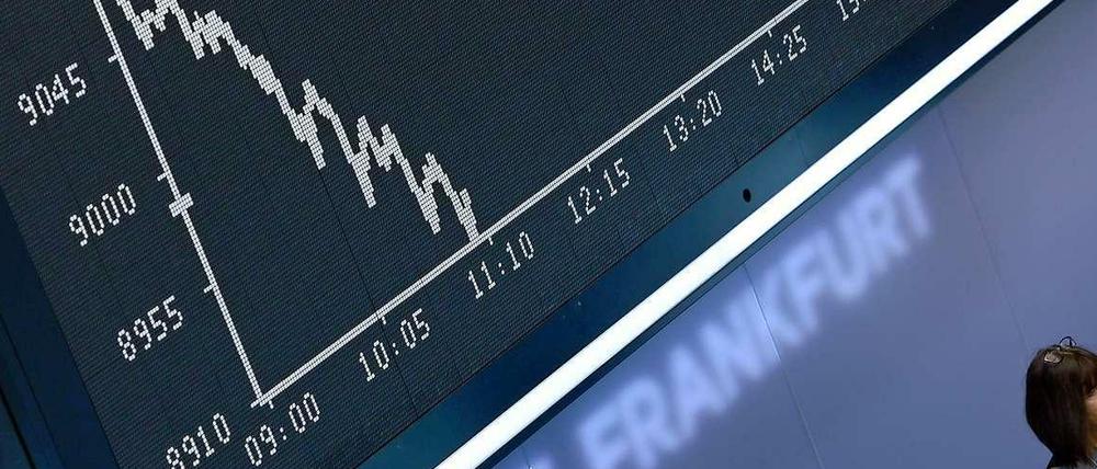 Die Aktienkurse an der Frankfurter Börse reagierten nach dem Stresstest nur anfangs positiv.
