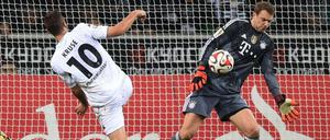 In überragender Form: Manuel Neuer rettete dem FC Bayern einen Punkt bei Borussia Mönchengladbach.