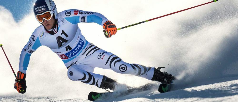 Nur Österreichs Marcel Hirscher war schneller: Fritz Dopfer fuhr zum WM-Auftakt in Sölden auf Platz zwei.