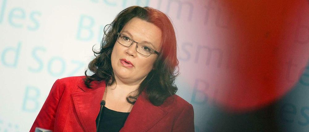 Bundesarbeitsministerin Andrea Nahles (SPD).