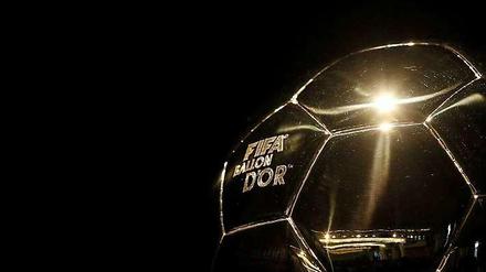 Die Trophäe für den Fifa-Weltfußballer des Jahres, der "Ballon d'Or".