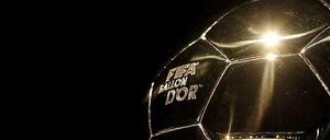 Die Trophäe für den Fifa-Weltfußballer des Jahres, der "Ballon d'Or".