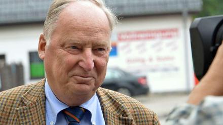 Verdrießliche Miene bei Alexander Gauland - der AfD-Chef Brandenburgs will seine Partei nach rechts abgrenzen.