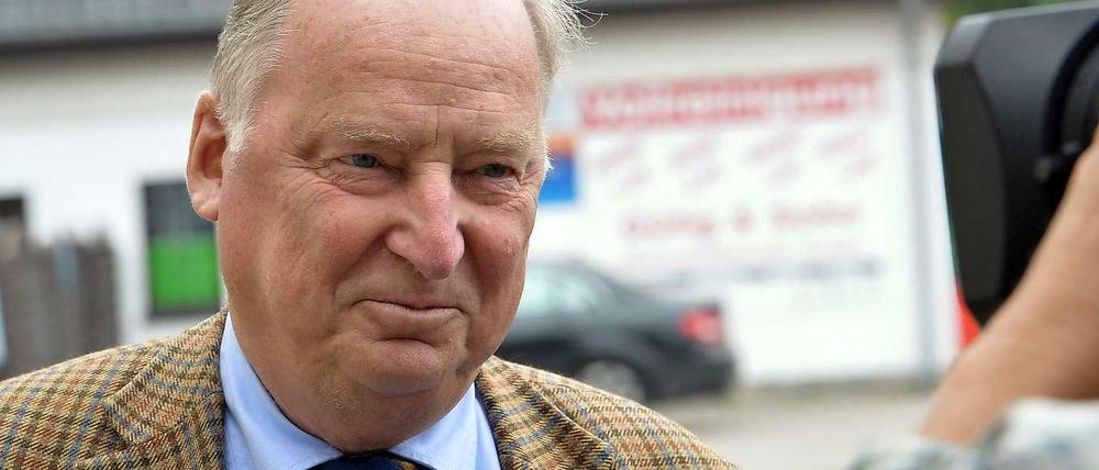Verdrießliche Miene bei Alexander Gauland - der AfD-Chef Brandenburgs will seine Partei nach rechts abgrenzen.