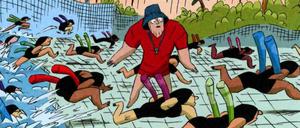 Unwägbare Tiefen: Eine Doppelseite aus dem besprochenen Buch.