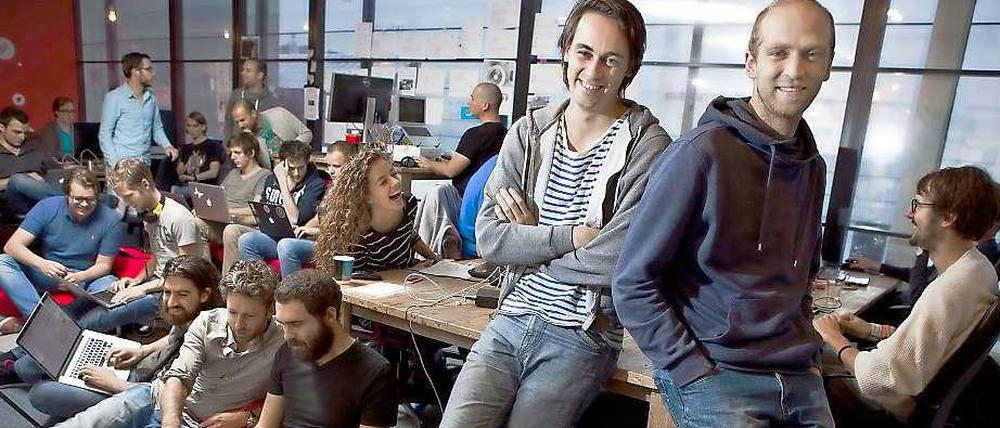 Das Team des Startups Blendle.