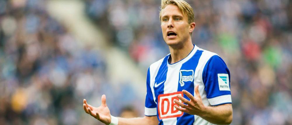 Wird Hertha BSC gegen Arminia Bielefeld im DFB-Pokal fehlen: Per Skjelbred.