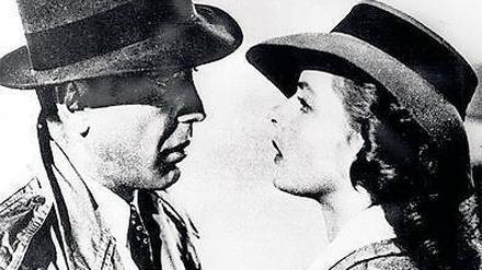 Es war einmal in „Casablanca“. Humphrey Bogart als Richard „Rick“ Blaine und Ingrid Bergman als Ilsa Lund Laszlo blicken sich tief in die Augen.