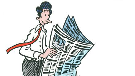 Pionier: Mit "Strizz", hier das Titelbild eines Sammelbandes, erlebte der Zeitungscomic in Deutschland eine Renaissance.
