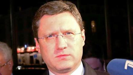 Russlands Energie-Minister Alexander Novak bei den Verhandlungen in Brüssel.