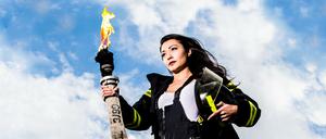 Schön athletisch. Wollten Sie sich schon immer mal als Olympionike in Szene setzen?