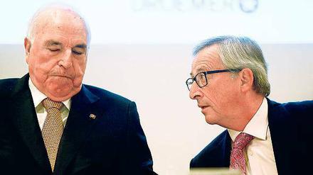 Der Alte und sein Junior: Ex-Kanzler Helmut Kohl (links) und EU-Kommissionschef Jean-Claude Juncker.