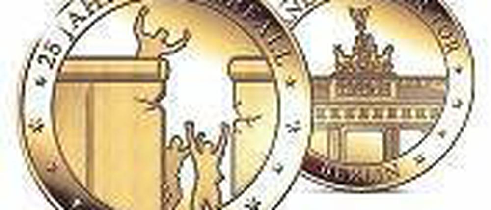 Runde Sache. Die Medaille des Tagesspiegels zum Mauerfall-Jubiläum in Gold