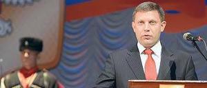 Wahlsieger Alexander Sachartschenko ließ sich am Dienstag als Präsident der „Volksrepublik Donezk“ vereidigen. 