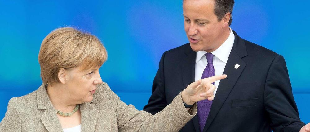 Warnung an die Adresse des britischen Regierungschefs: Kanzlerin Angela Merkel und Premierminister David Cameron.