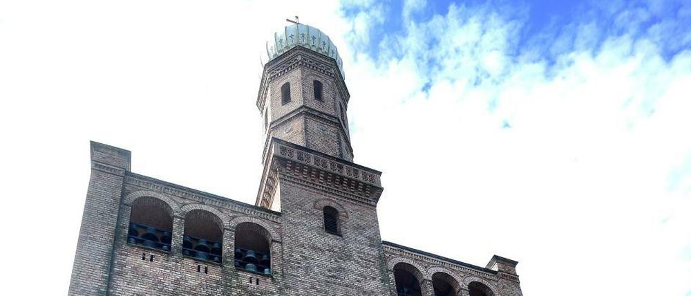 Die Kirche St. Peter und Paul auf Nikolskoe in Berlin-Wannsee.