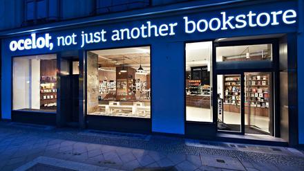 Die blaue Blume: die Buchhandlung "ocelot,".