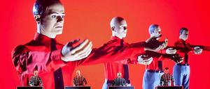 Kraftwerk bei ihrem Auftritt in New York.