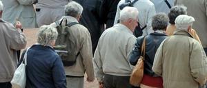 Senioren in Dresden.