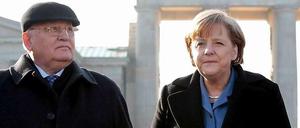 Bundeskanzlerin Angela Merkel und Michail Gorbatschow 2011 in Berlin.