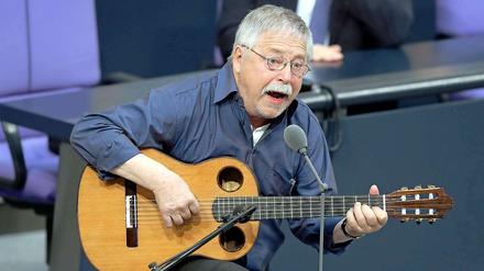 Wolf Biermann griff die Linkspartei frontal an. Deren Abgeordneten seien „der elende Rest dessen, was zum Glück überwunden wurde“.