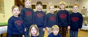 Mitglieder der "Minifeuerwehr" der Freiwilligen Feuerwehr Sasel in Hamburg.