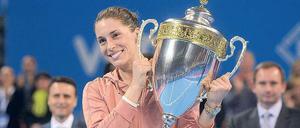 Endlich wieder ein Grund zum Lächeln. Andrea Petkovic gewann das Turnier in Sofia am vergangenen Wochenende durch einen Finalsieg über die Italienerin Flavia Pennetta.