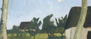 Derzeit noch ein Museumsfall. Paula Modersohn-Beckers Landschaftsansicht „Häuser, Birken und Mond“.