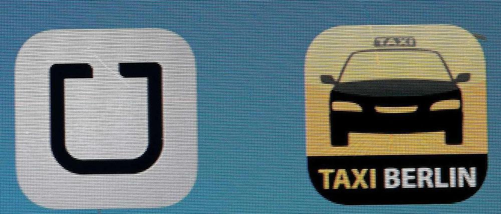 Auf vielen Smartphones sind sie direkte Nachbarn, im wahren Leben harte Konkurrenten: der US-Fahrdienstvermittler Uber und das deutsche Taxigewerbe. 