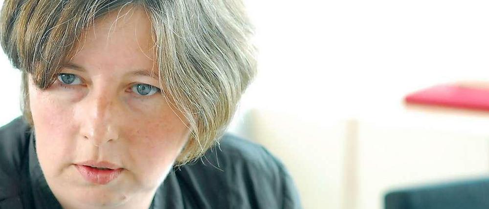 Katrin Lompscher (Linke), Abgeordnete, ehemalige Umweltsenatorin - und Ballonpatin.