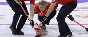 Neue Hoffnung für eine Randsportart: Das deutsche Curling-Team bei den Olympischen Spielen von Sotschi.