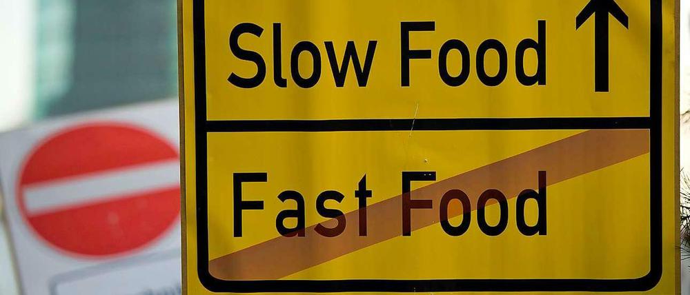 Berliner Köche stellen ihre Slow-Food-Spezialitäten vor.