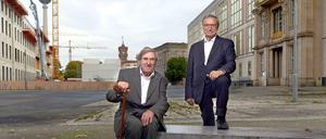 Erstes Treffen: Roland Korn (links) und Franco Stella zwischen Stellas Humboldtforum und Korns Staatsratsgebäude.