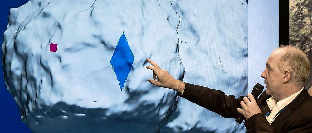 Stephan Ulamec vom Deutschen Zentrum für Luft- und Raumfahrt (DLR) erläutert Details zu "Philae".