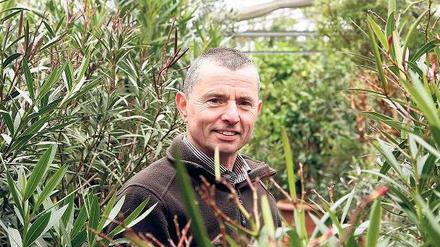 Der Pflanzenhüter. Carsten Rujner bringt in einem riesigen Gewächshaus am Britzer Garten rund 1000 Kübelpflanzen aus Privatgärten, von Hotels und öffentlichen Gebäuden über den Winter. Etliche Prominente gehören zu seinen Kunden. Er ist auch zuständig für die Überwinterung der kälteempfindlichen Pflanzen des Britzer Gartens und der Gärten der Kulturen der Welt in Marzahn. 