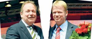 Einen schweren Job hat Reiner Hoffmann (r.), der im Mai zum DGB-Vorsitzenden gewählt wurde, vor allem auch deshalb, weil der dienstälteste Vorsitzende einer DGB-Gewerkschaft, Verdi-Chef Frank Bsirske, einen ganz eigenen Kopf hat. 