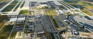 Noch immer steht alles still am Flughafen BER.