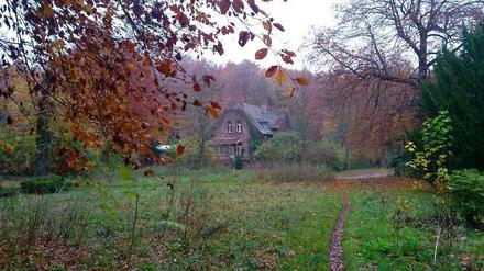 Hexenhaus im Wald? Das alte Haus des Friedhofswärters am Friedhof Plötzensee in Berlin-Wedding.