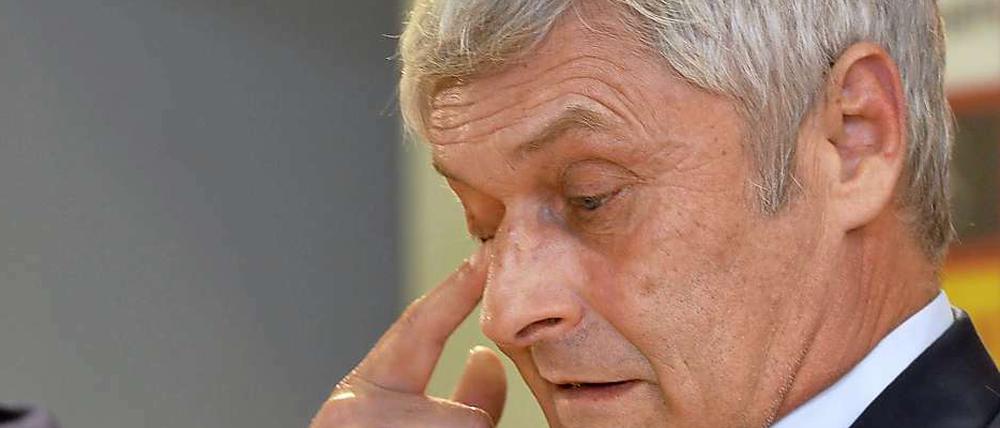 Armin Veh musste mit den Tränen kämpfen.
